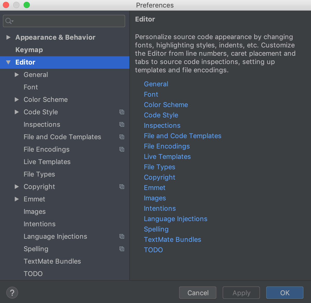 Useful editor configurations Useful editor configurations