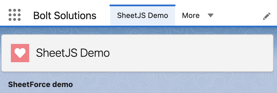 SheetForce Demo