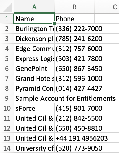 Excel Export